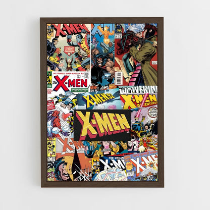 xmen-14 cadre Bois foncé