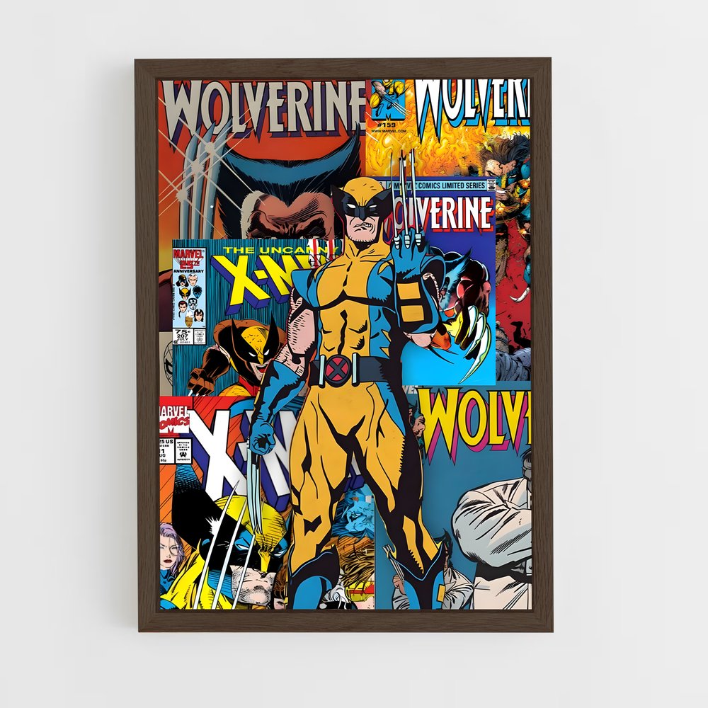 xmen-16 cadre Bois foncé