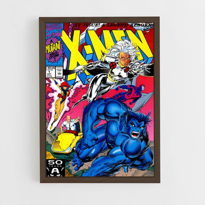 xmen-18 cadre Bois foncé
