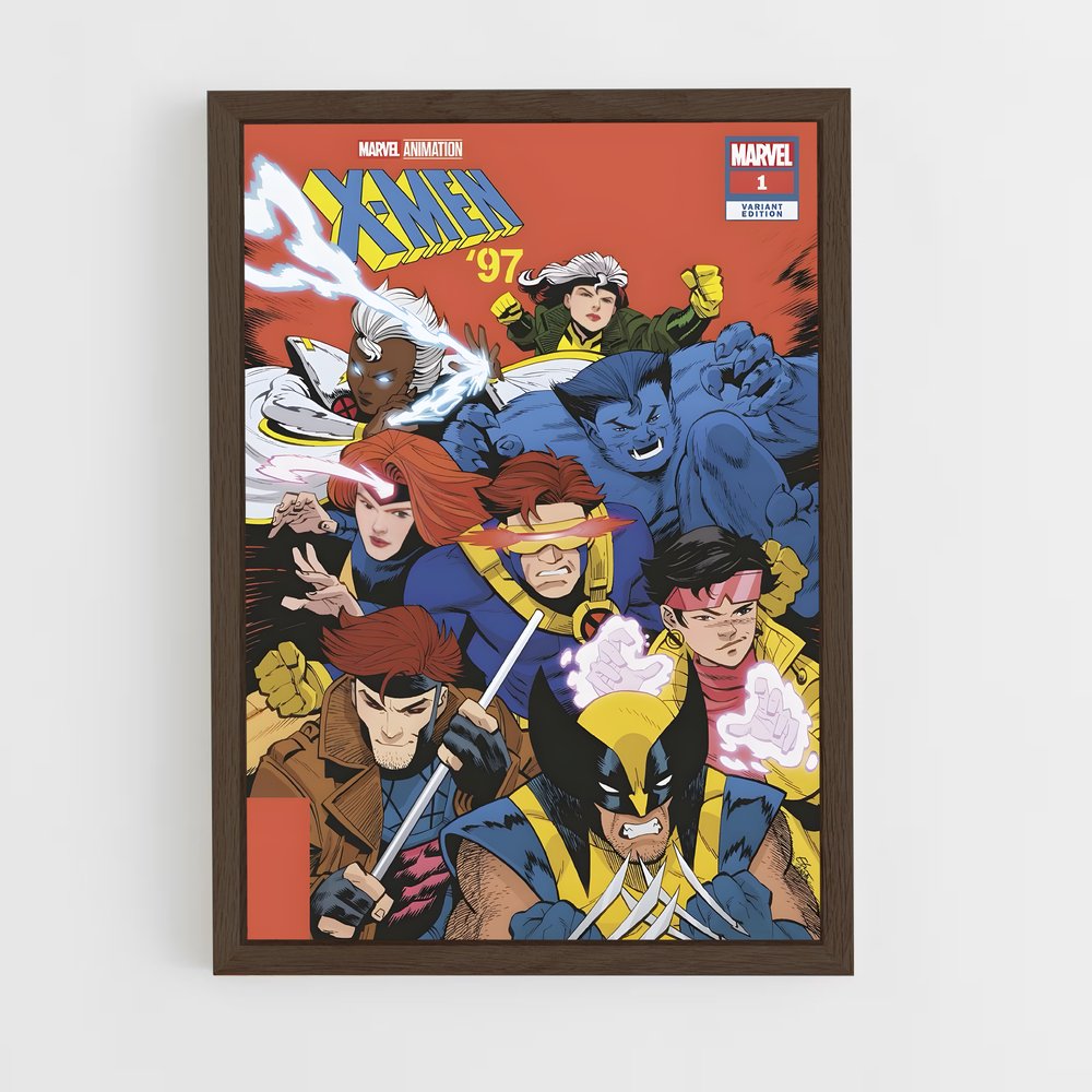 xmen-3 cadre Bois foncé