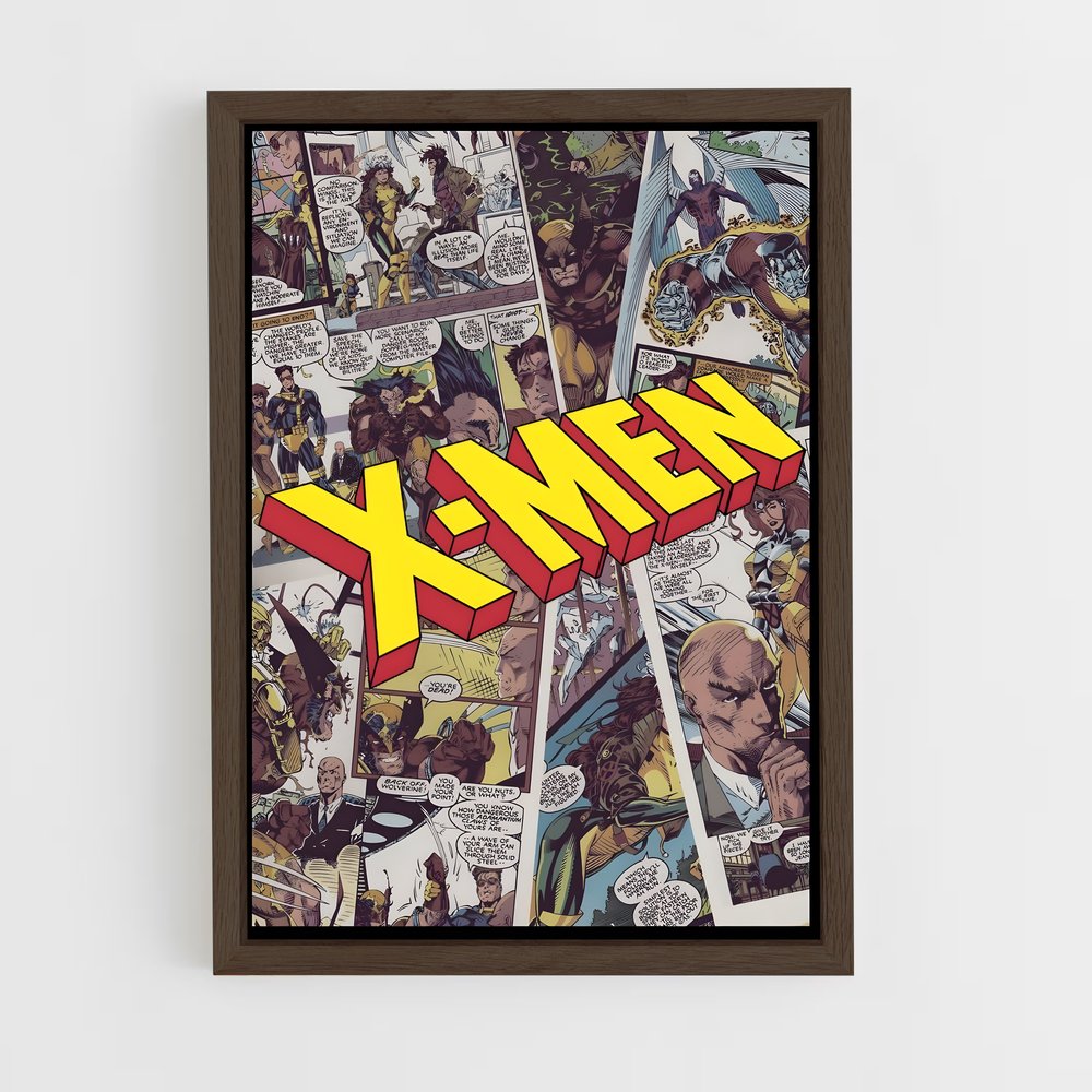 xmen-8 cadre Bois foncé