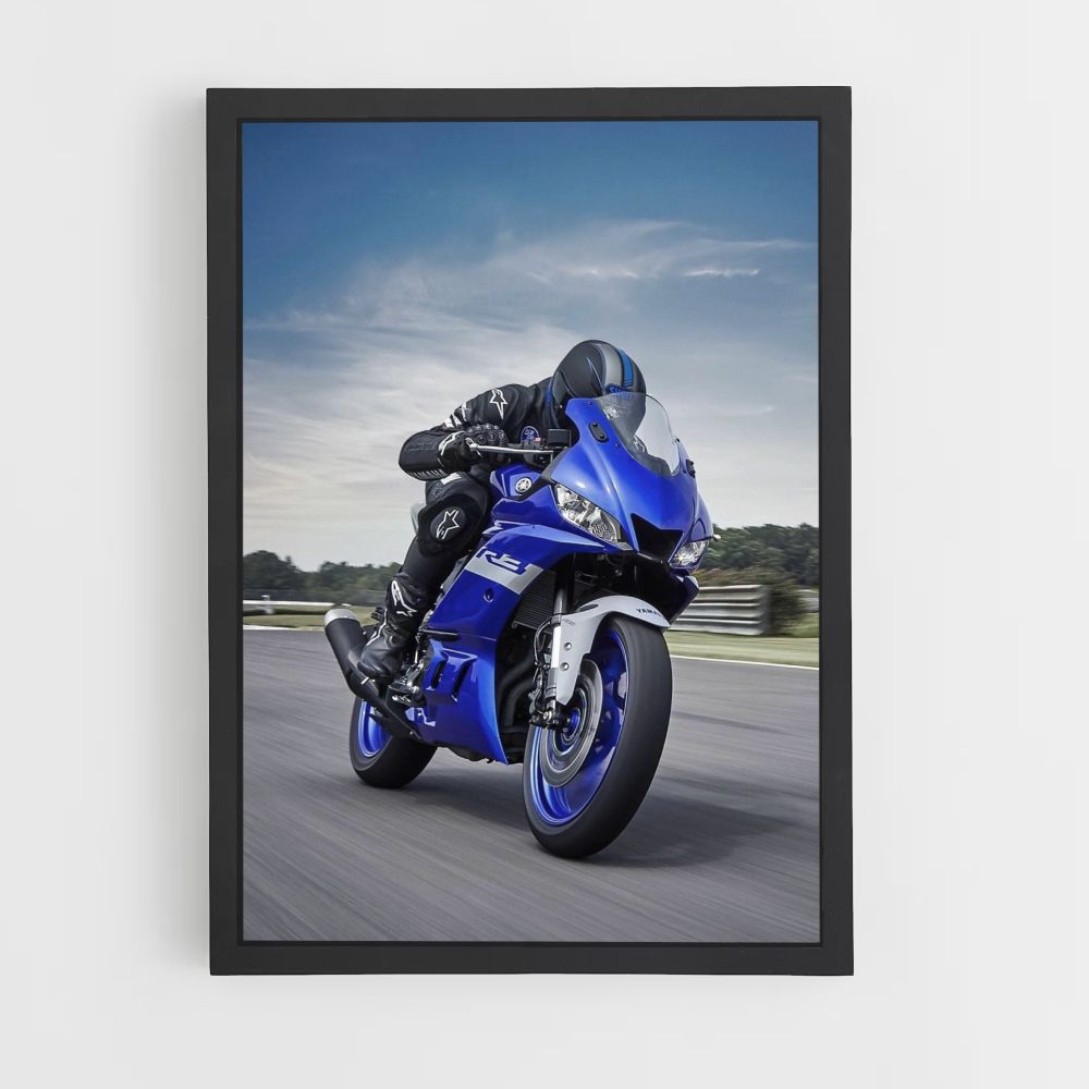 Blue Yamaha Poster