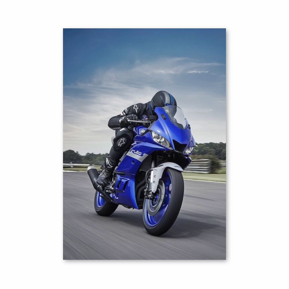 Blue Yamaha Poster