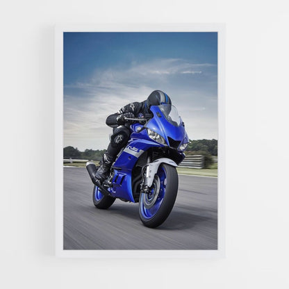 Blue Yamaha Poster