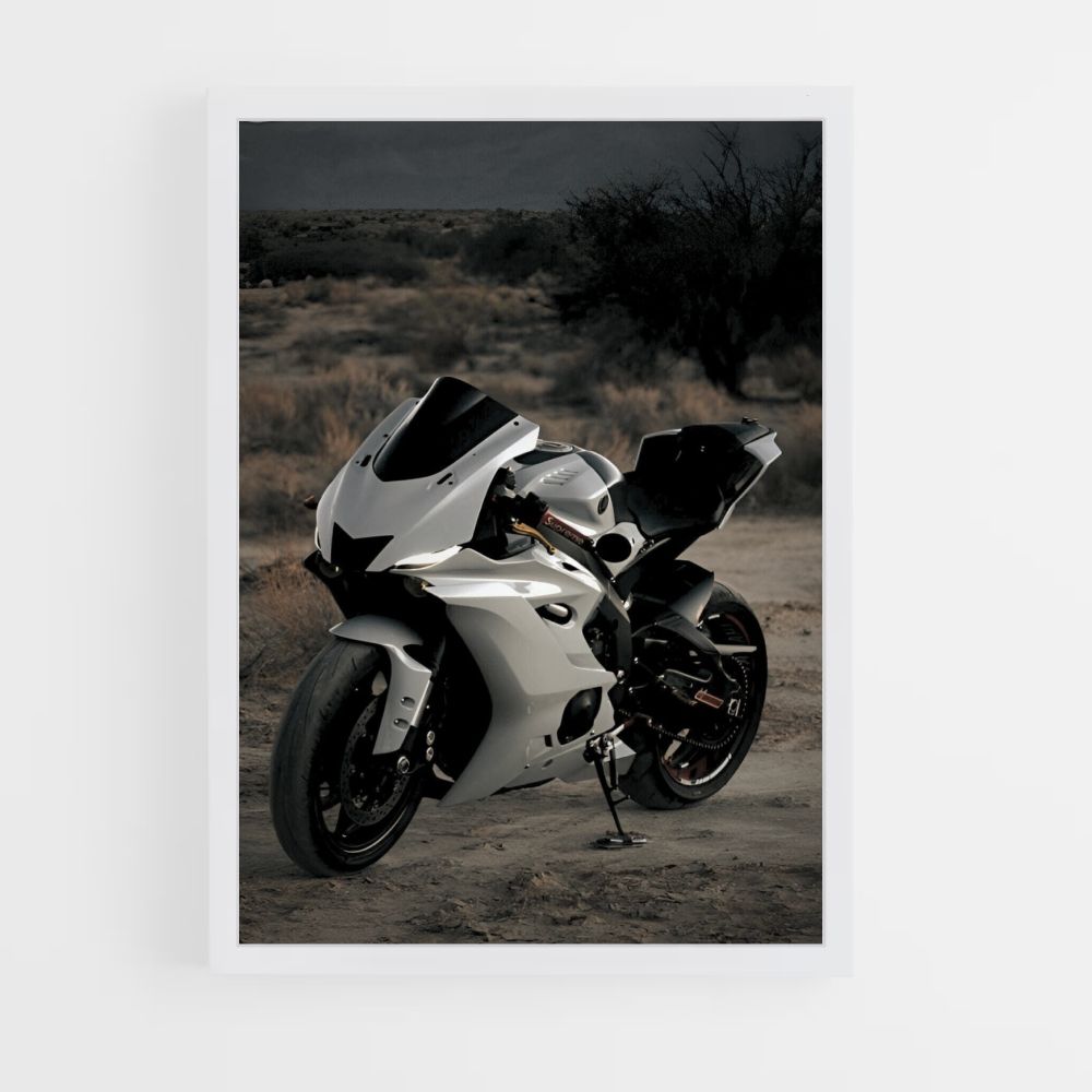 Yamaha White Poster