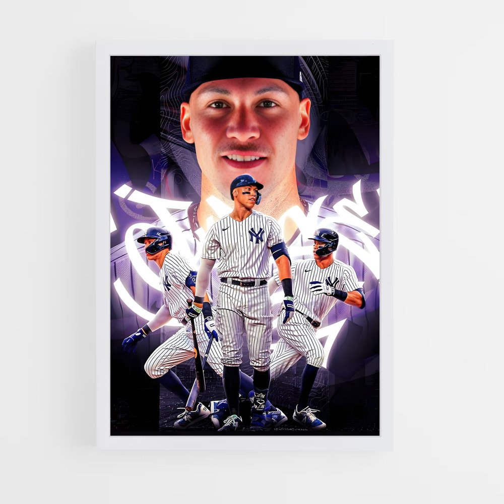 yankees-6 cadre Blanc