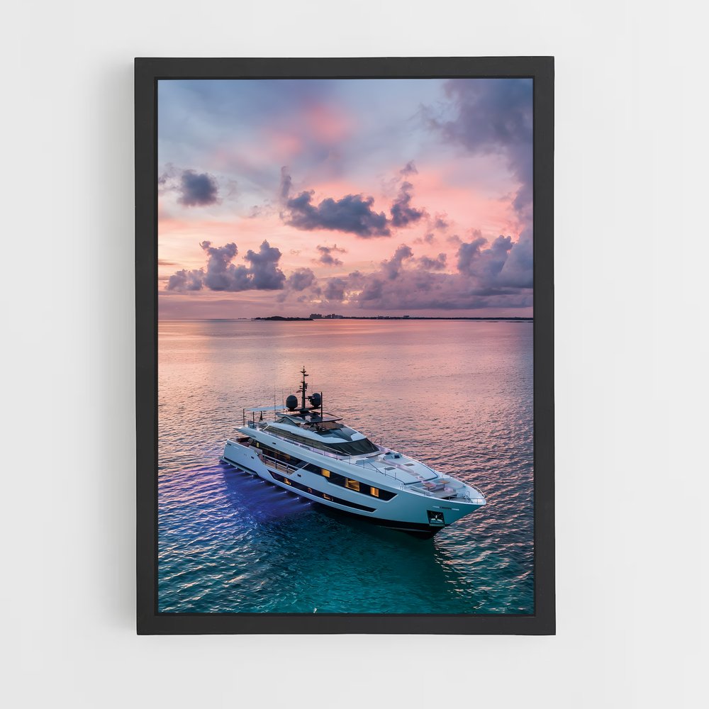 yatch-3 cadre Noir