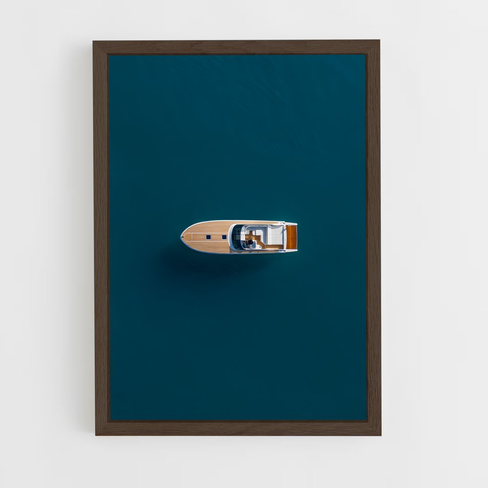 yatch-4 cadre Bois foncé