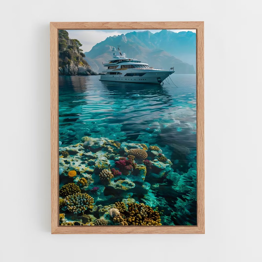 yatch-7 cadre Bois clair