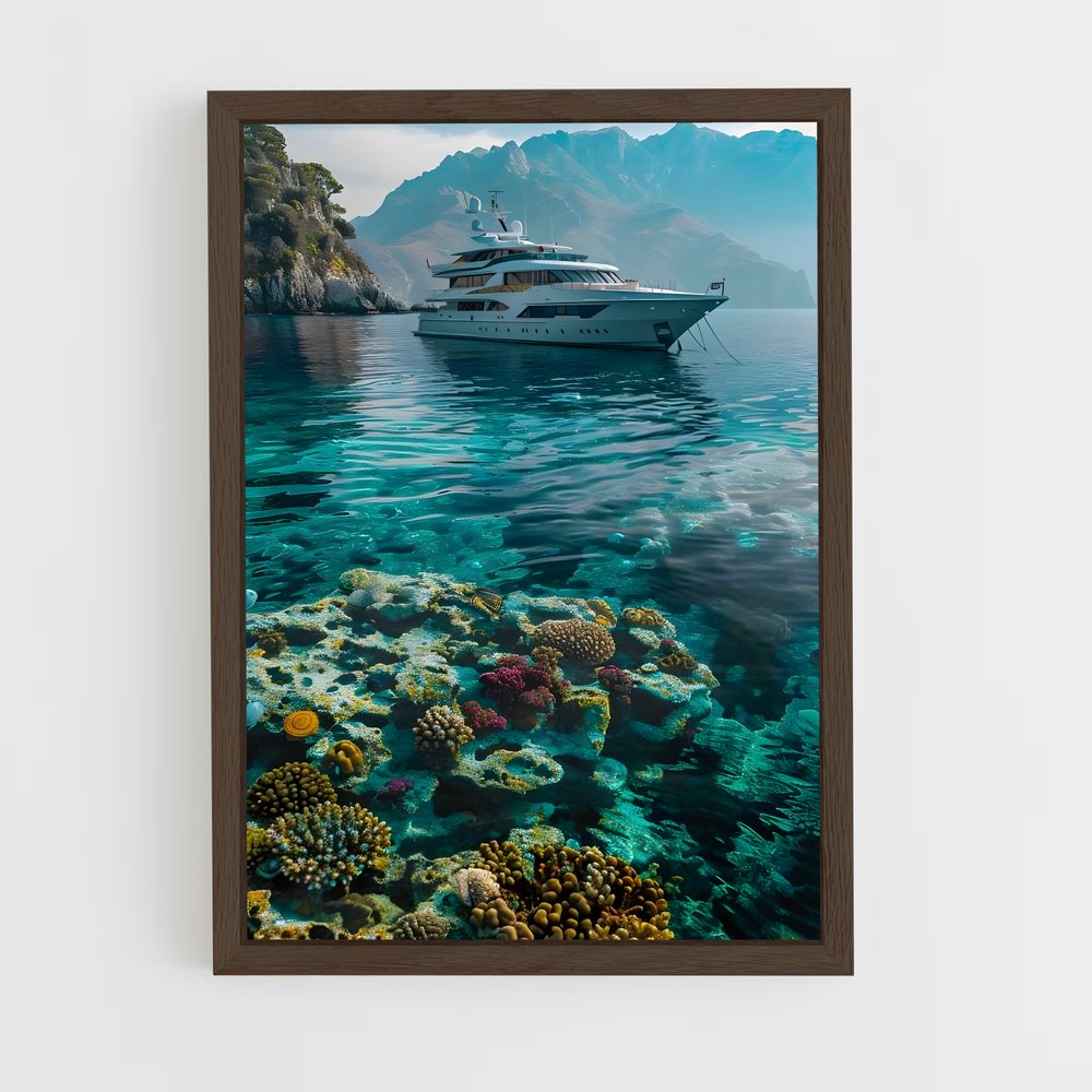 yatch-7 cadre Bois foncé