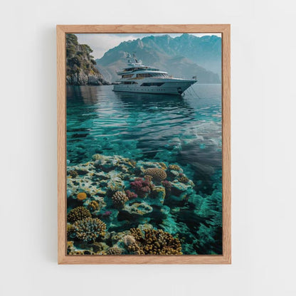 Coral Yacht Poster