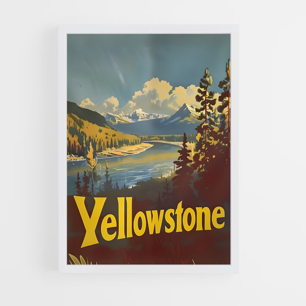 yellowstone-19 cadre Blanc