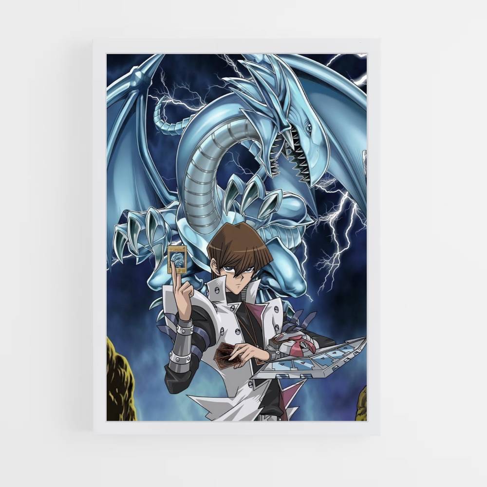 Blue Eyes White Dragon Poster