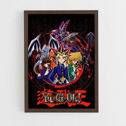 yu-gi-oh-9 cadre Bois foncé