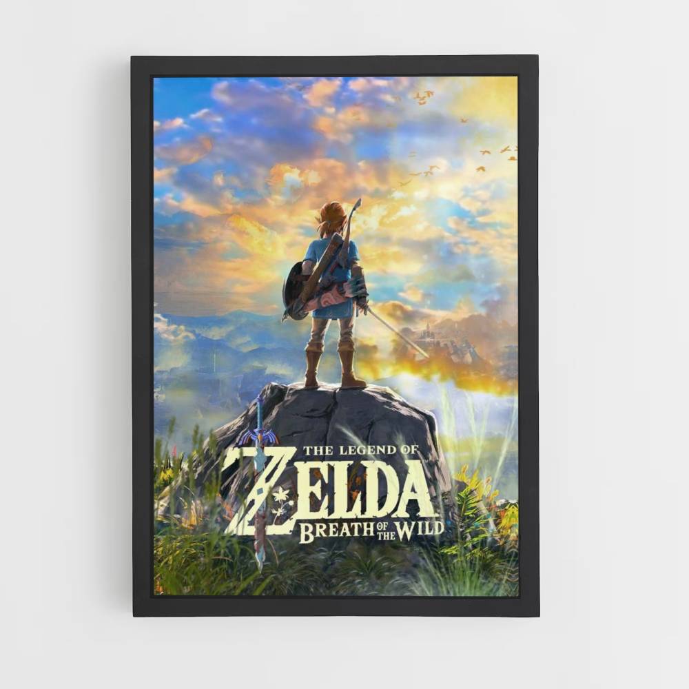 Poster Zelda Sky Yellow Blue