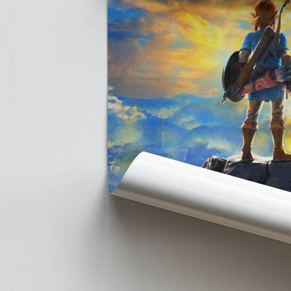 Poster Zelda Sky Yellow Blue