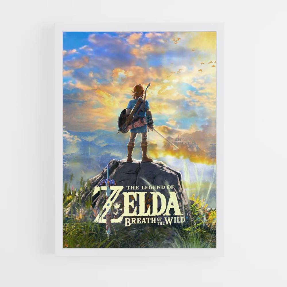 Poster Zelda Sky Yellow Blue