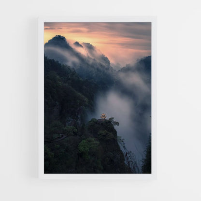 Zen Temple Mountain Poster