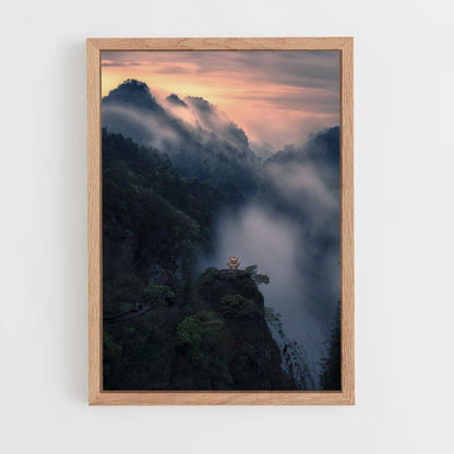 Zen Temple Mountain Poster