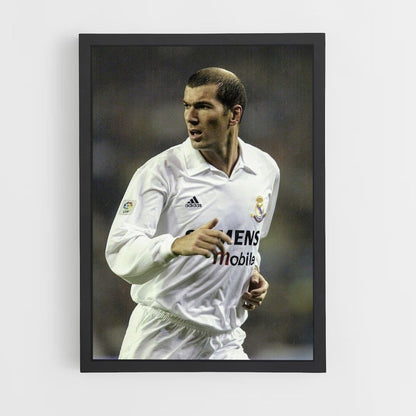 Zidane White Poster