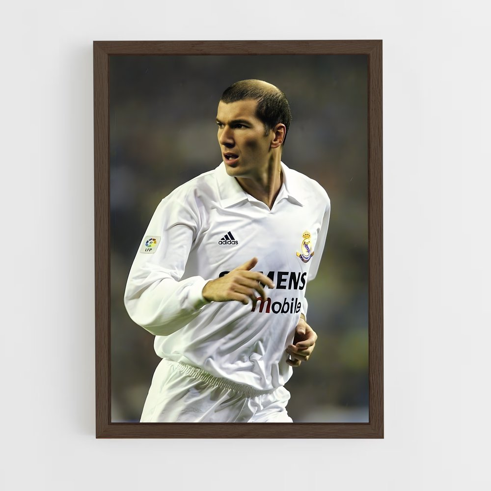 zidane-3 cadre Bois foncé