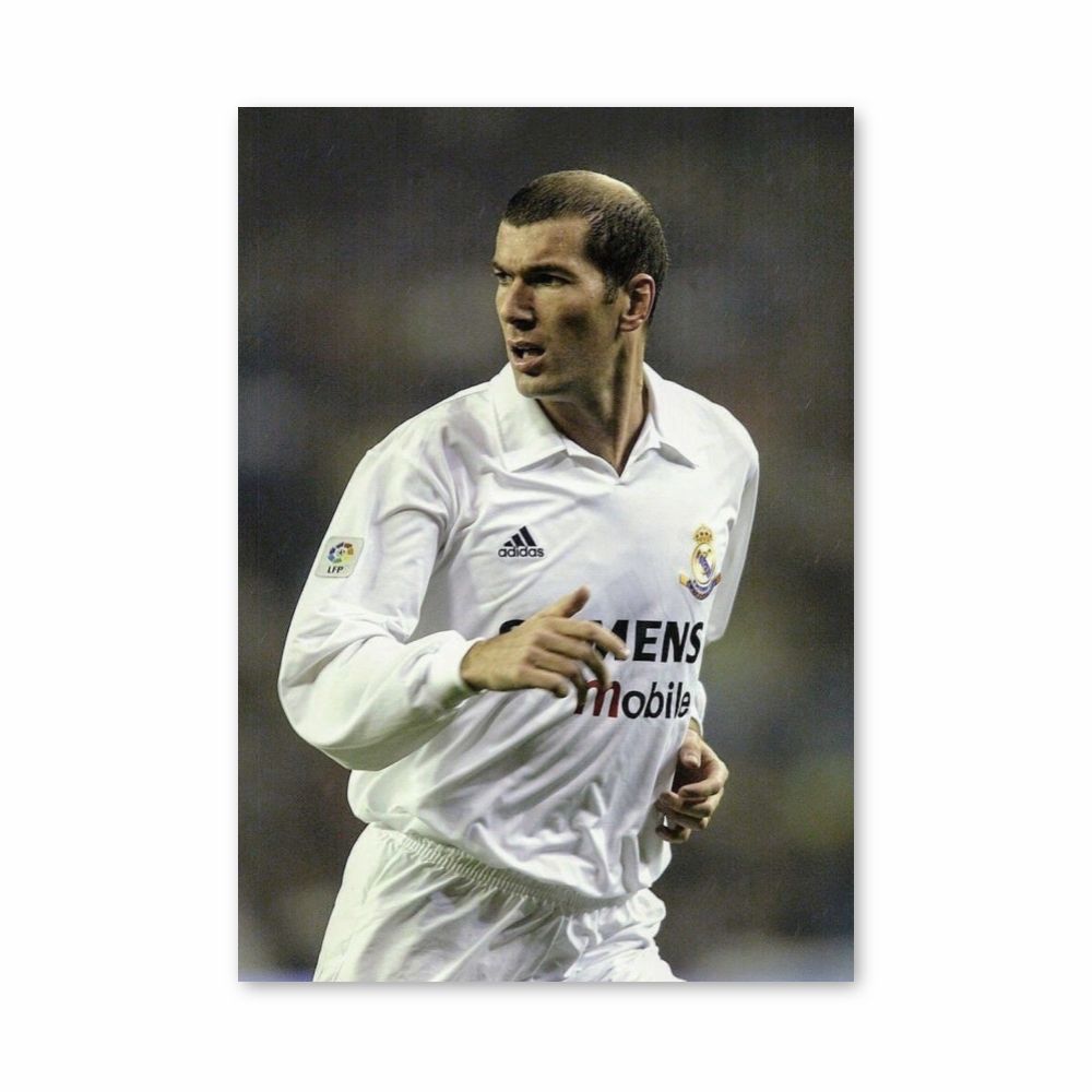 Zidane White Poster