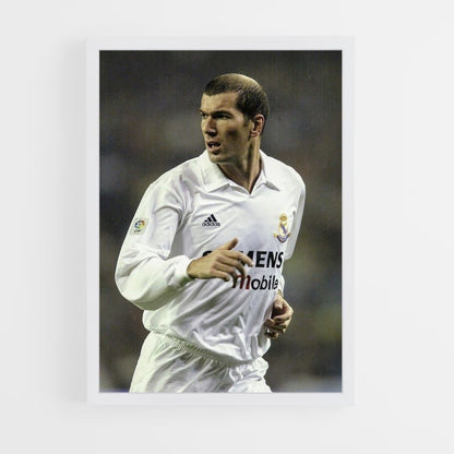 Zidane White Poster