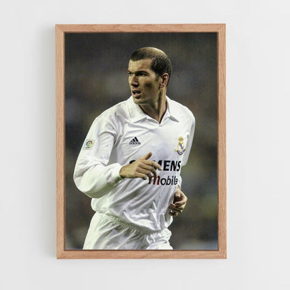 Zidane White Poster