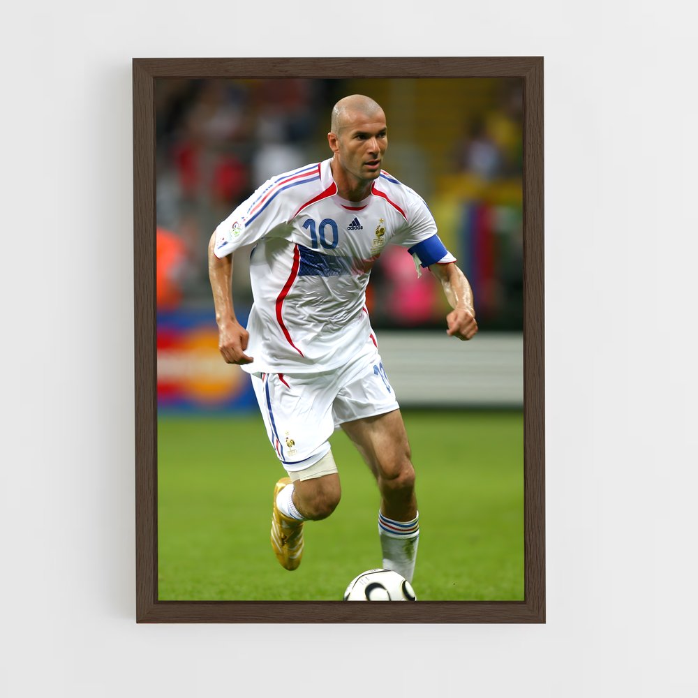 zidane-4 cadre Bois foncé