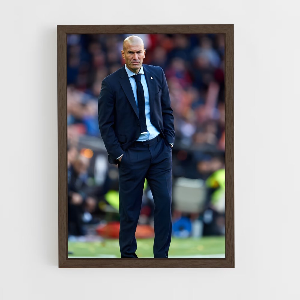 zidane-5 cadre Bois foncé