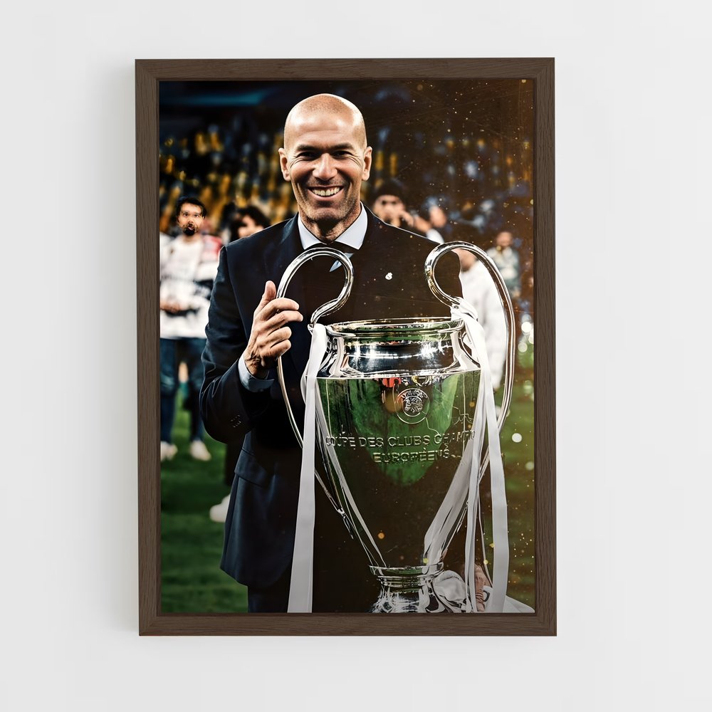 zidane-6 cadre Bois foncé