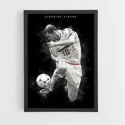 Zinedine Zidane Ballon Poster