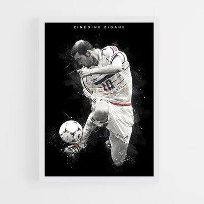 zidane-7 cadre Blanc