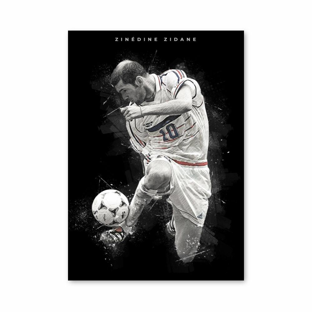 Zinedine Zidane Ballon Poster