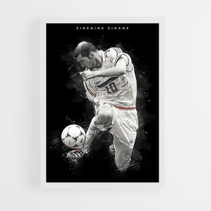 Zinedine Zidane Ballon Poster