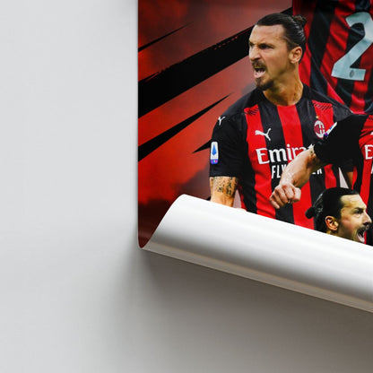 Zlatan Red Poster