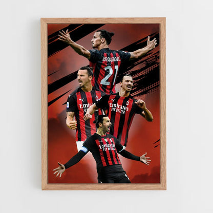 Zlatan Red Poster