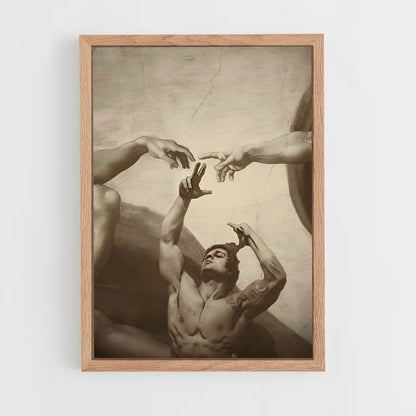 zyzz-3 cadre Bois clair