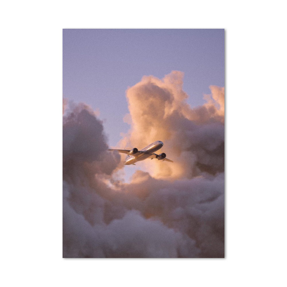 Poster Avions Nuages