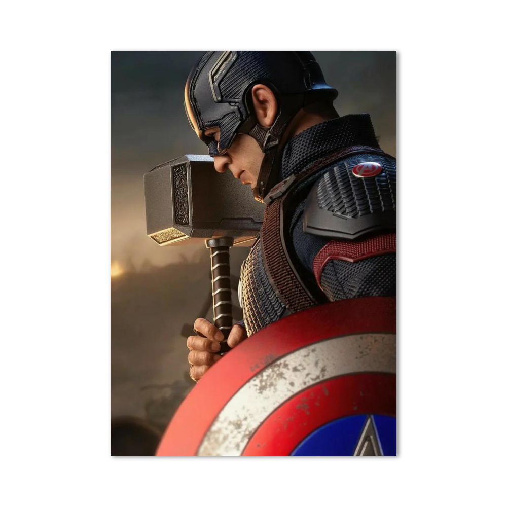 Poster Captain America Mjolnir