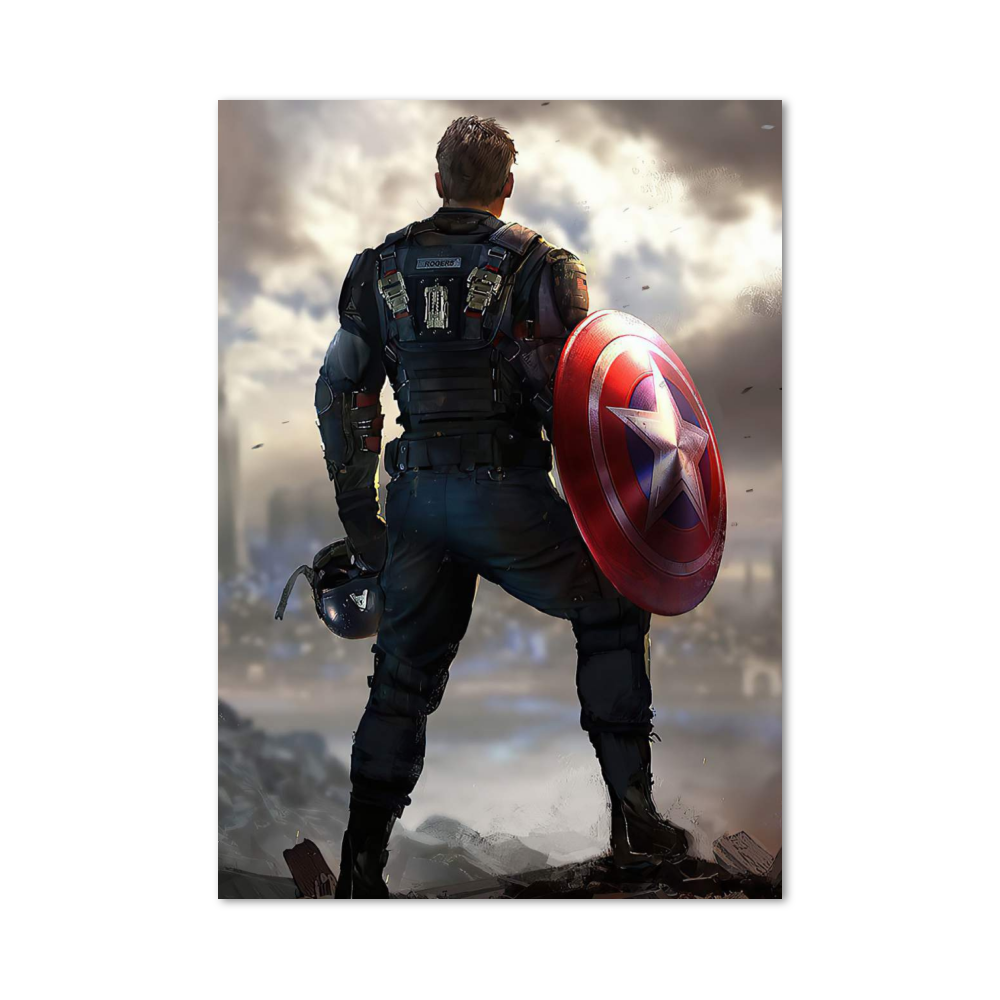 Poster Captain America Ruines