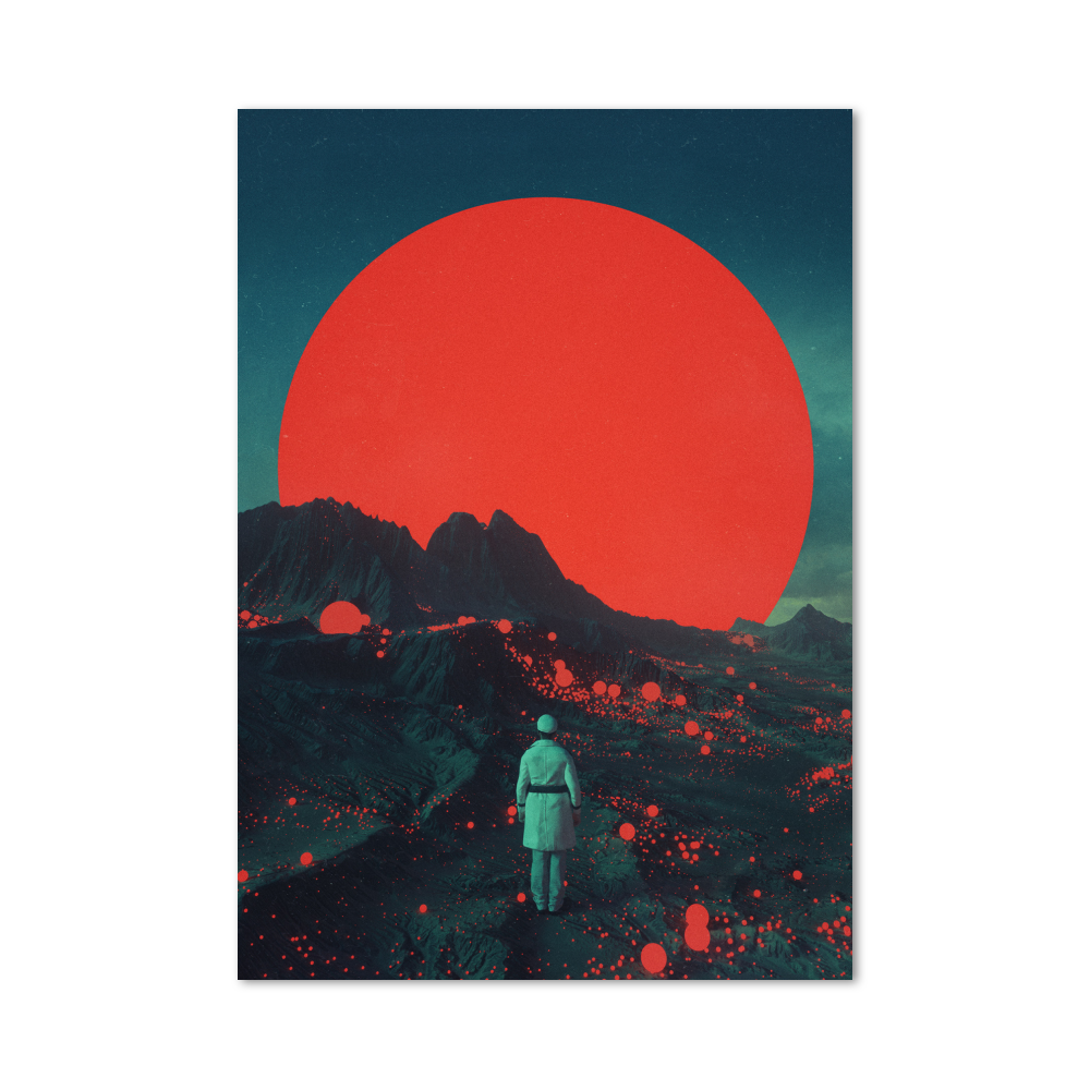 Poster Futuriste Rouge