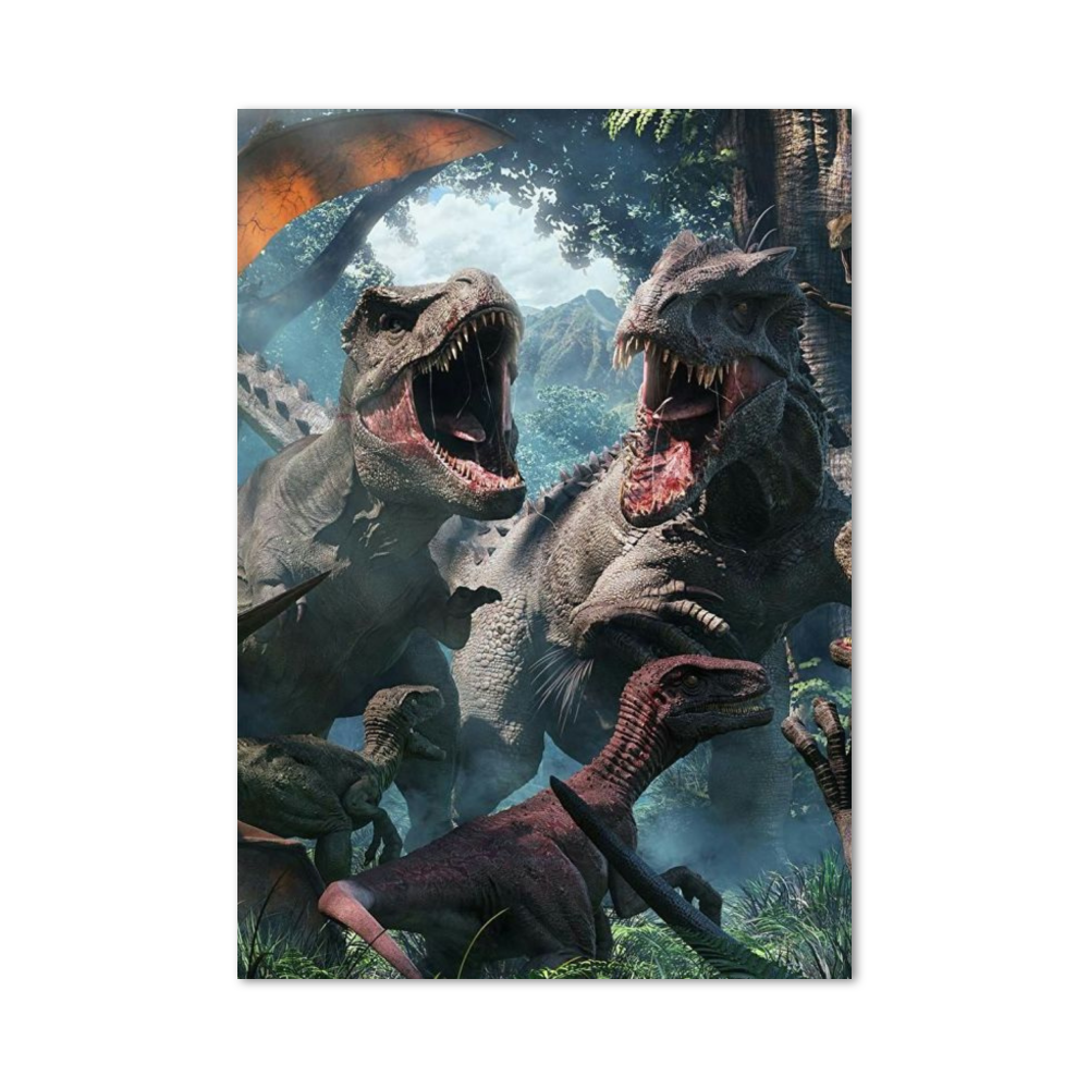 Poster Jurassic Park Dinosaures