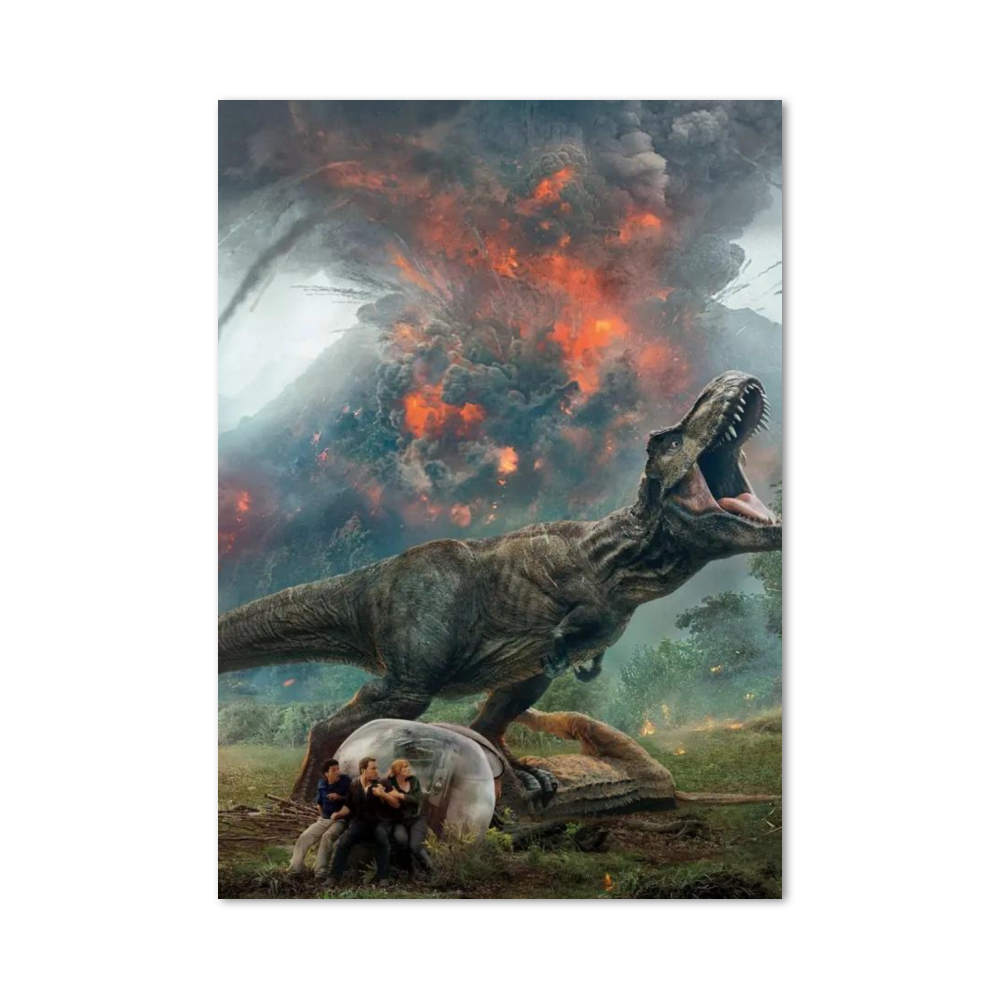 Poster Jurassic Park Volcan
