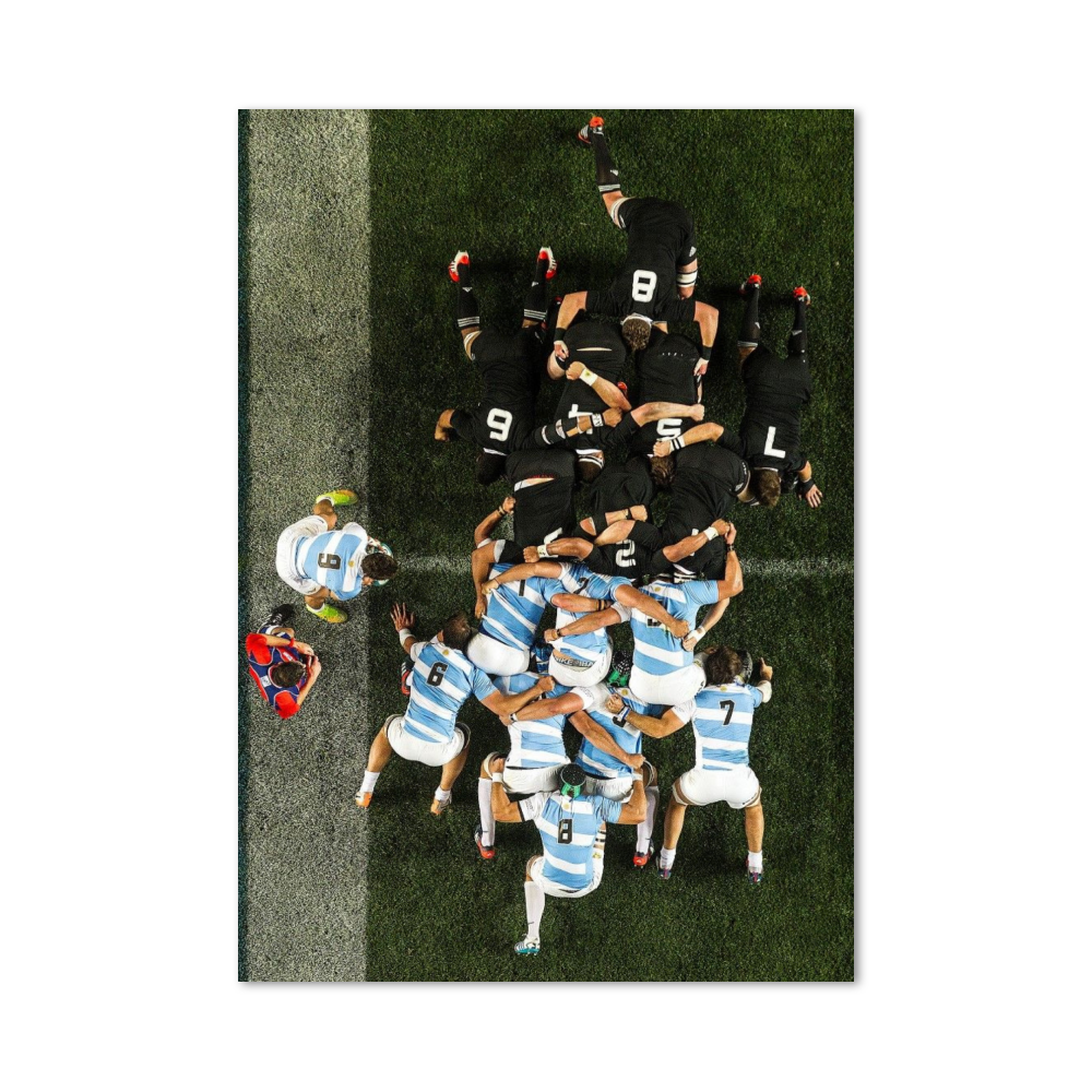 Poster Rugby Mélée