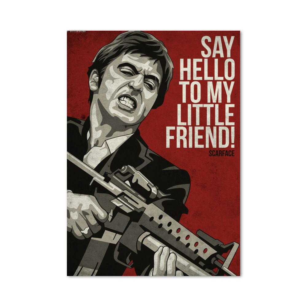 Poster Scarface Say Hello