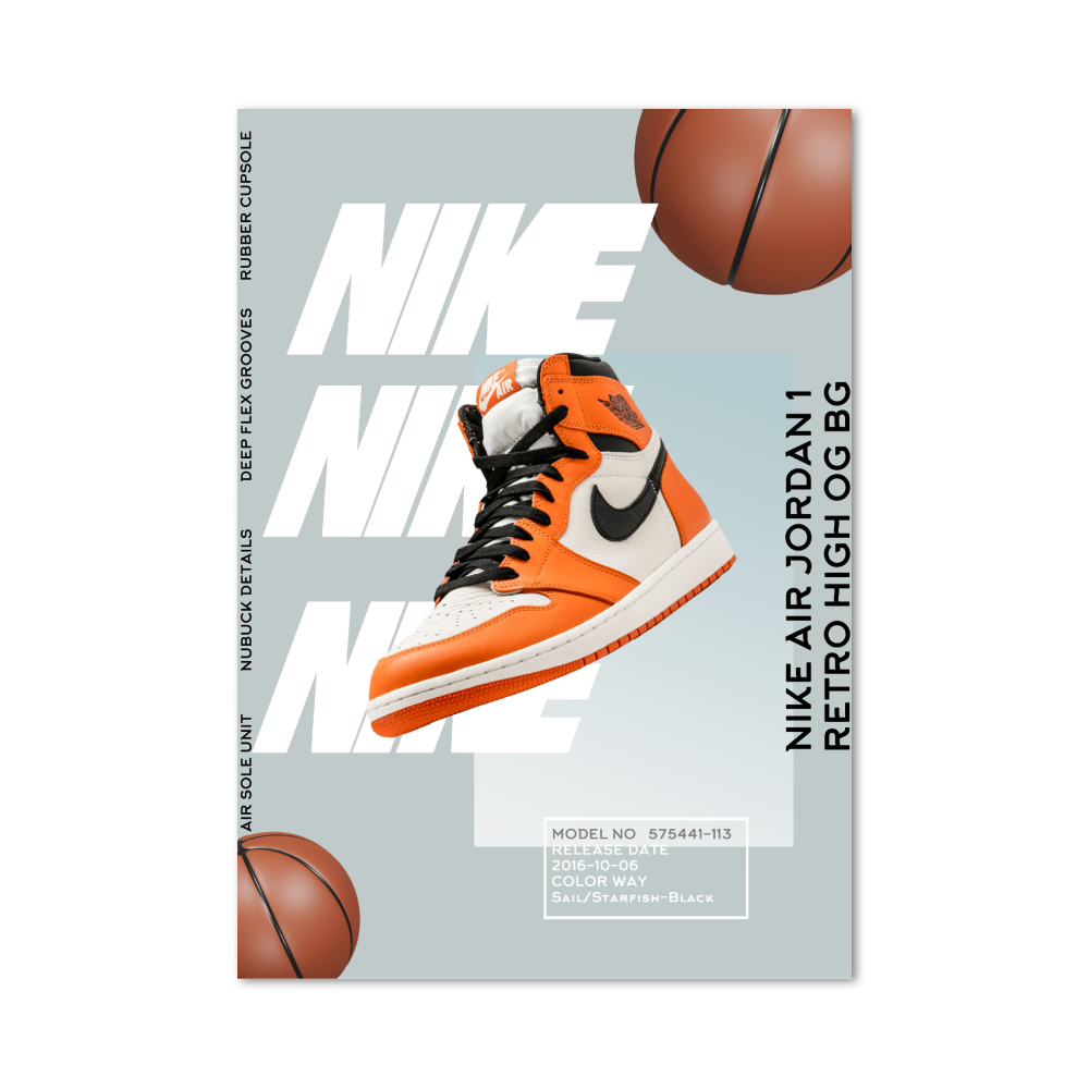 Affiche Nike Air Jordan 1