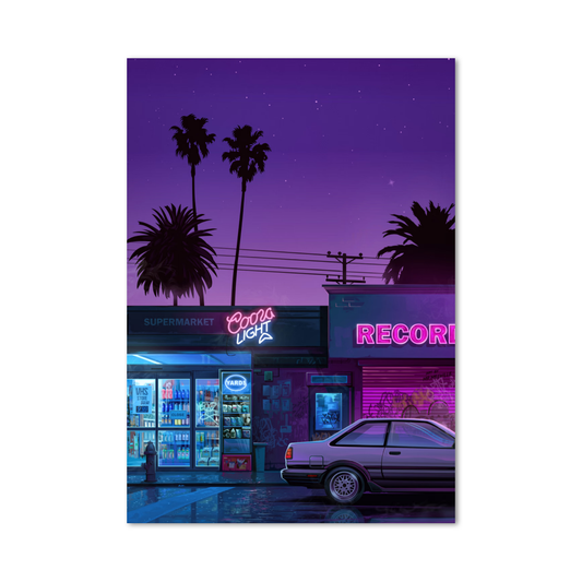 Poster Synthwave Magasin