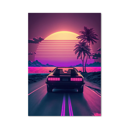 Poster Synthwave Retro