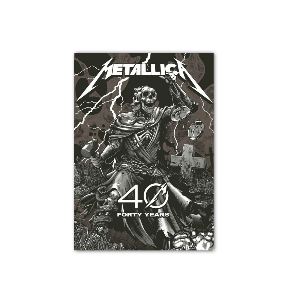 Poster Metallica 40 ans
